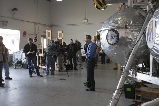 NASA image: Morpheus Media Press Event