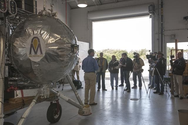NASA image: Morpheus Media Press Event
