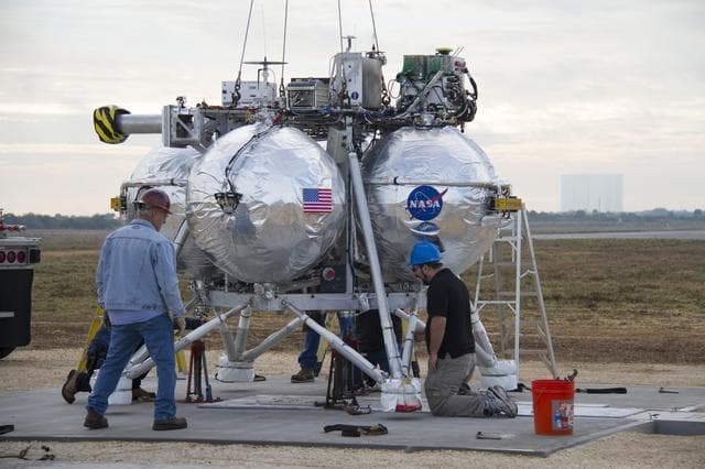 NASA image: Morpheus Trailered to the SLF