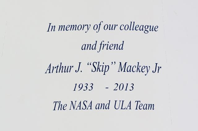 NASA image: TDRS-L Tribute Decal to Arthur "Skip" Mackey, Jr.