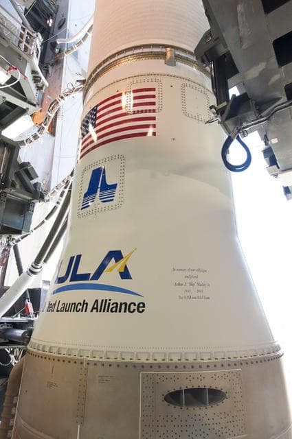 NASA image: TDRS-L Tribute Decal to Arthur "Skip" Mackey, Jr.