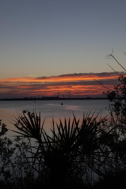 NASA image: TDRS-L Launch Sign and Sunrise