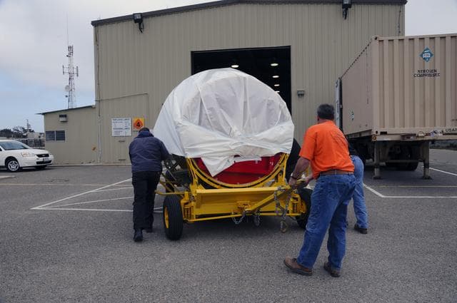 NASA image:  OCO-2 - Delta II 2nd Stage Transport