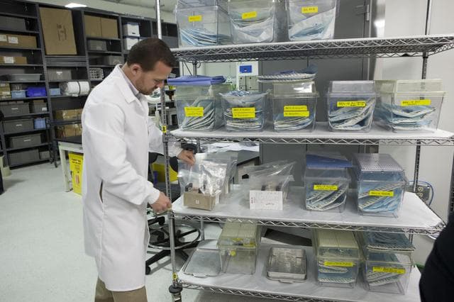 NASA image: SpaceX-3 KSC Payloads: Biotube, Bric, Apex2-2