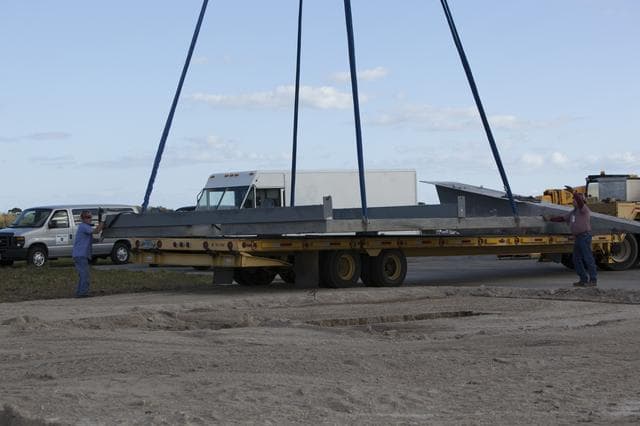 NASA image: Morpheus Launch Pad Move