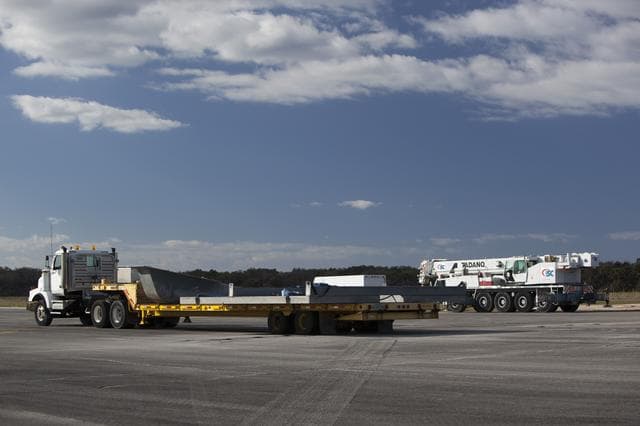 NASA image: Morpheus Launch Pad Move