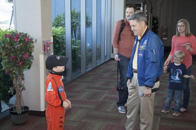 NASA image: Ceremony Honoring Connor Johnson