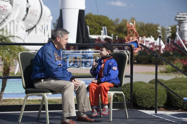 NASA image: Ceremony Honoring Connor Johnson