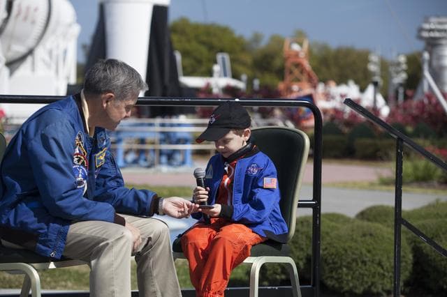 NASA image: Ceremony Honoring Connor Johnson