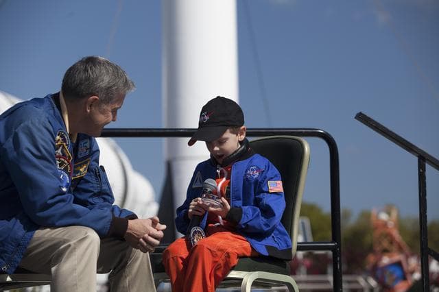 NASA image: Ceremony Honoring Connor Johnson
