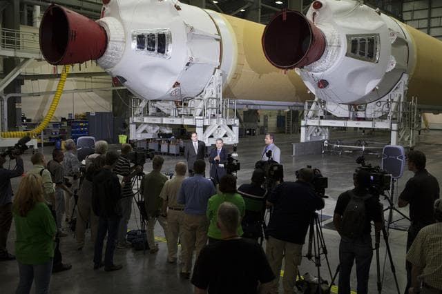 NASA image: Orion EFT-1 Press Briefing