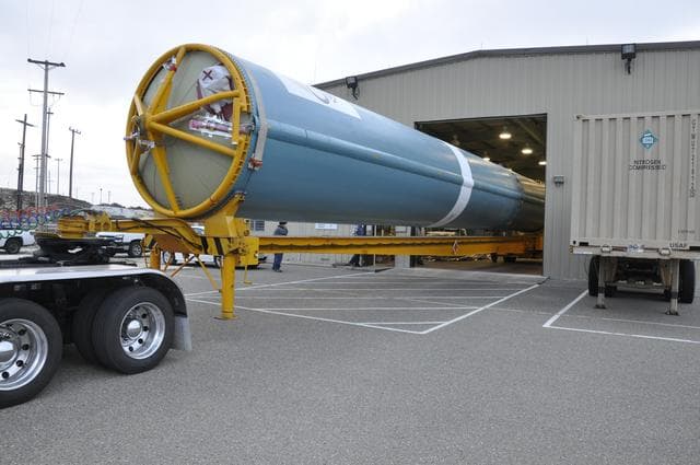 NASA image: OCO-2 Booster Arrival