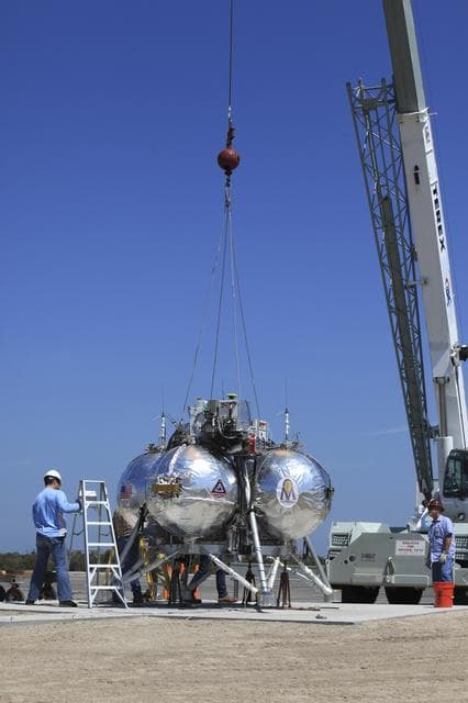 NASA image: Morpheus Alhat Integrated and Laser Test