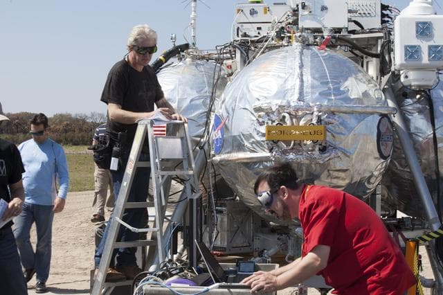 NASA image: Morpheus Alhat Integrated and Laser Test