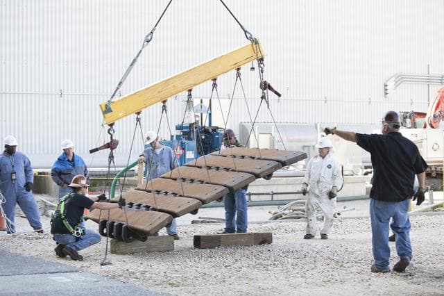 NASA image: GSDO Crawler Tread Removal