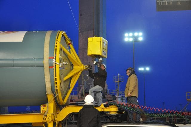 NASA image: OCO-2 Booster on Stand