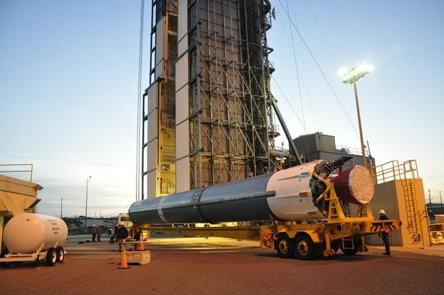 NASA image: OCO-2 Booster on Stand