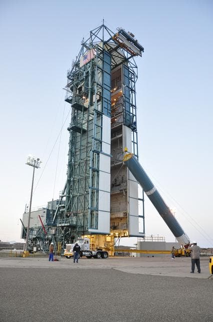 NASA image: OCO-2 Booster on Stand