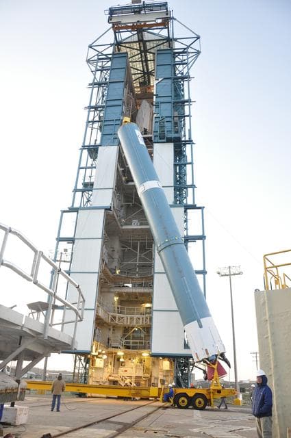 NASA image: OCO-2 Booster on Stand