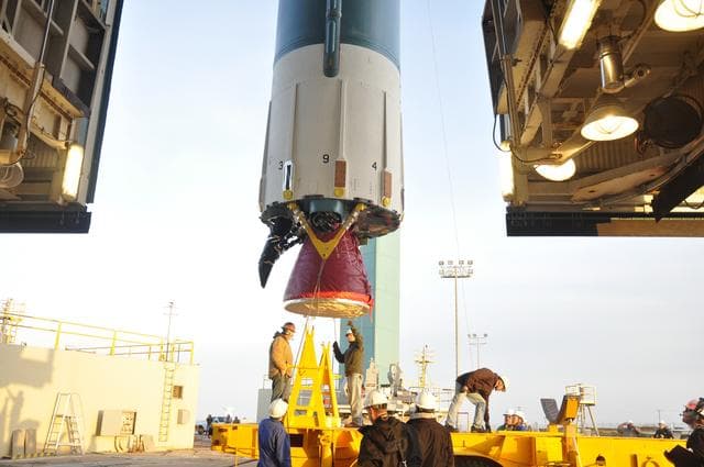 NASA image: OCO-2 Booster on Stand