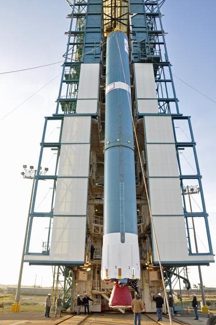 NASA image: OCO-2 Booster on Stand