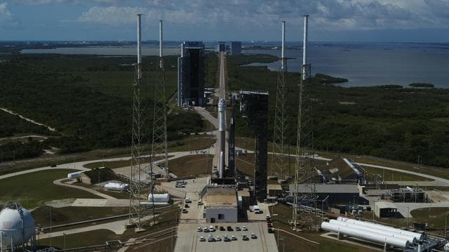 NASA image: Boeing CFT Rollout for Launch - DRONE