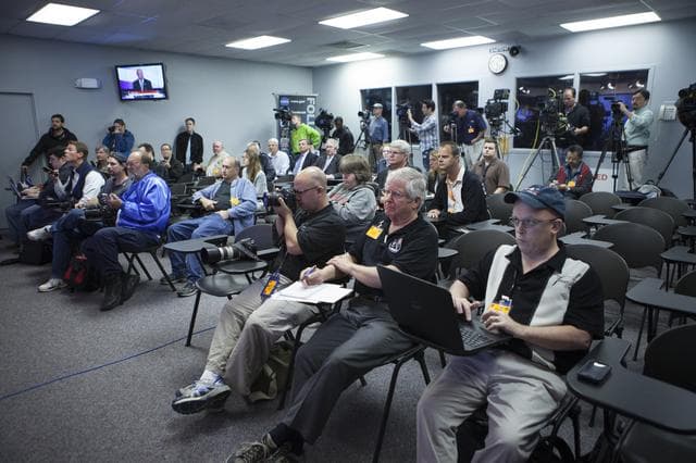 NASA image: Orion Move to Pad Press Conference