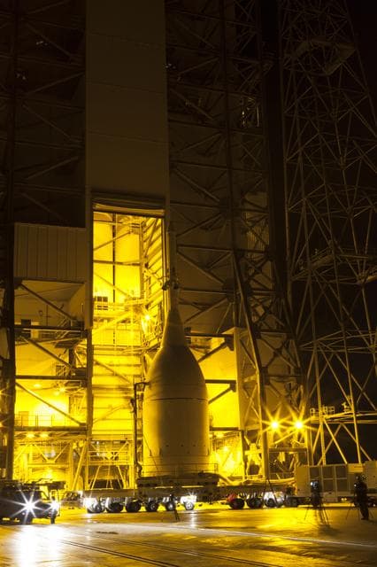 NASA image: Orion is on Pad 37 Prior to Hoist & Mate