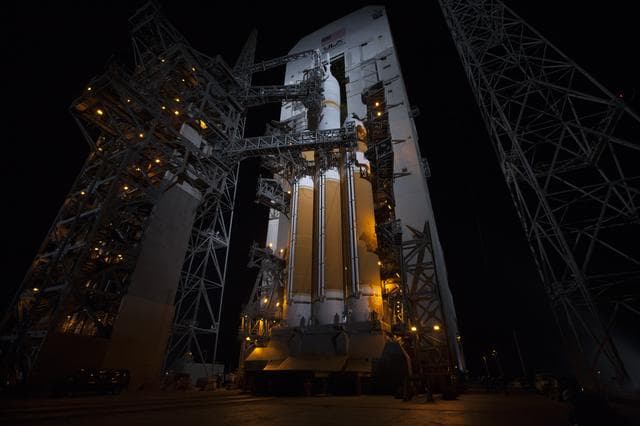 NASA image: Orion MST Rollback in Preparation for Launch