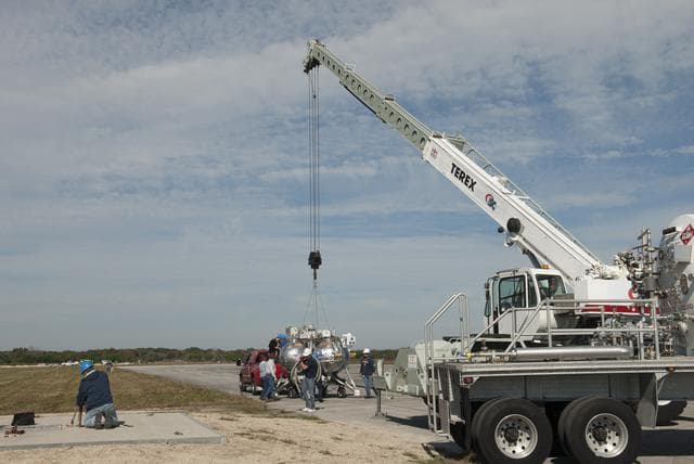 NASA image: Morpheus Campaign 5, Free Flight #15