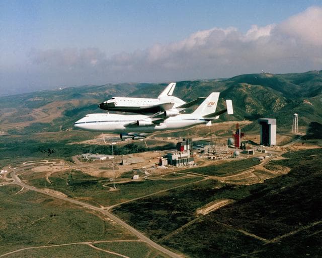 NASA image: Orbiter at Vandenberg