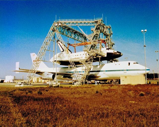 NASA image: Orbiter at Vandenberg