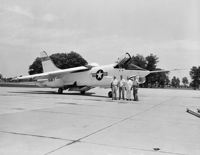NASA image: Views of F8U Airplane