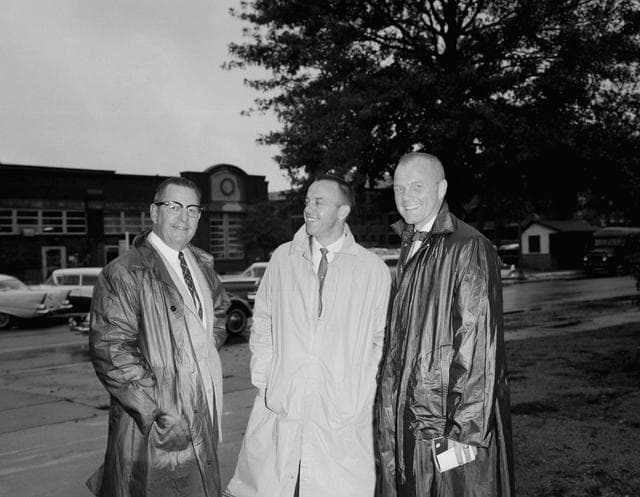 NASA image: Astronauts at 1959 Langley Inspection 