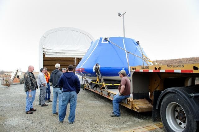 NASA image: Crew Module Water Landing Model Assessment 