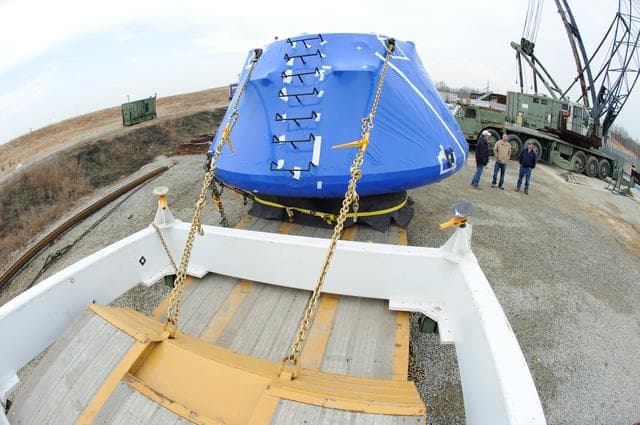 NASA image: Crew Module Water Landing Model Assessment 