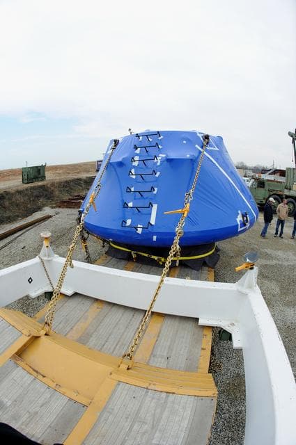 NASA image: Crew Module Water Landing Model Assessment 