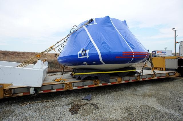 NASA image: Crew Module Water Landing Model Assessment 