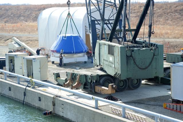 NASA image: Crew Module Water Landing Model Assessment 