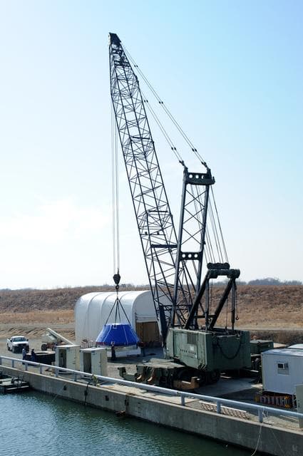 NASA image: Crew Module Water Landing Model Assessment 