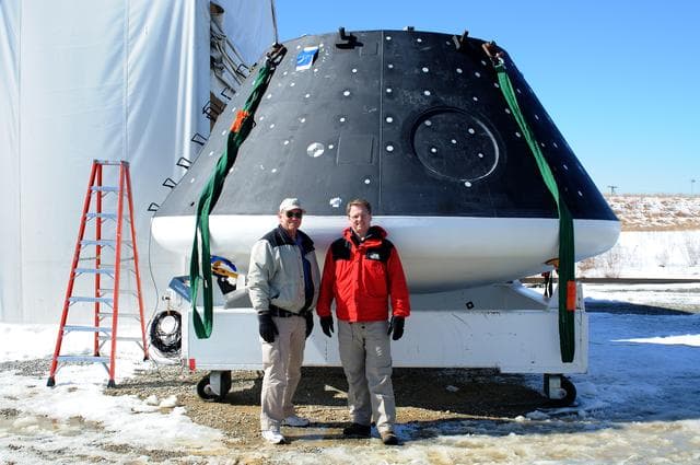 NASA image: Crew Module Water Landing Model Assessment 