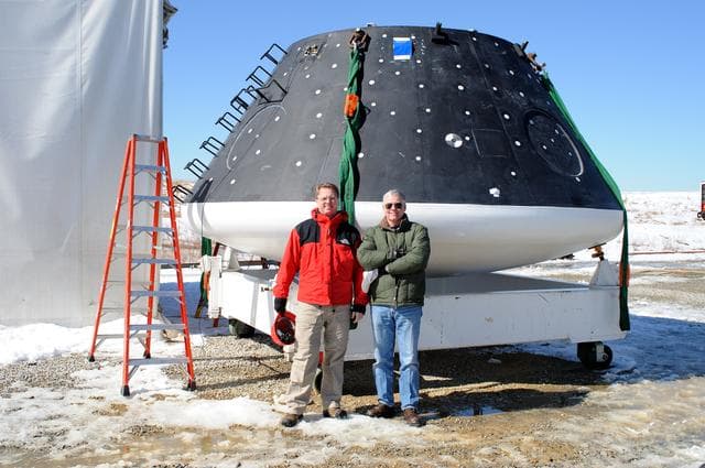 NASA image: Crew Module Water Landing Model Assessment 