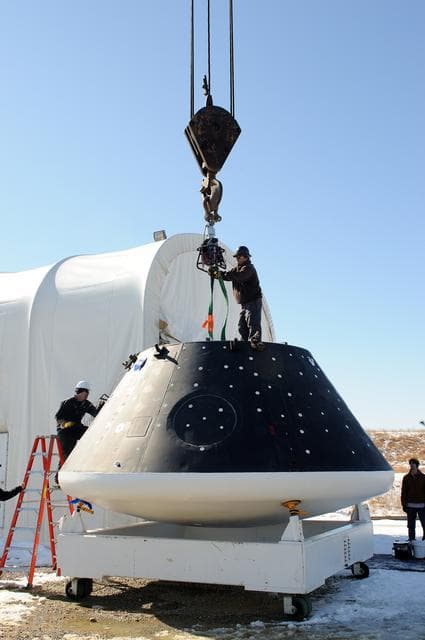 NASA image: Crew Module Water Landing Model Assessment 
