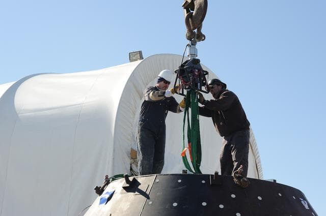 NASA image: Crew Module Water Landing Model Assessment 