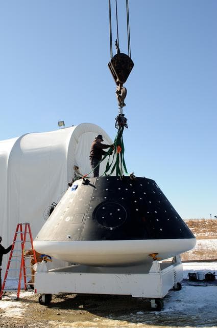 NASA image: Crew Module Water Landing Model Assessment 