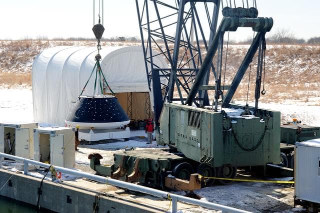 NASA image: Crew Module Water Landing Model Assessment 