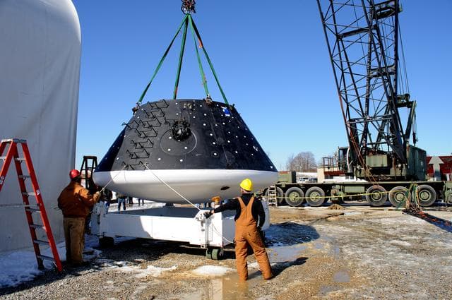 NASA image: Crew Module Water Landing Model Assessment 