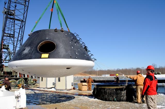 NASA image: Crew Module Water Landing Model Assessment 