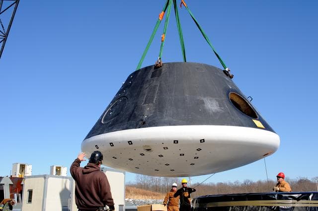 NASA image: Crew Module Water Landing Model Assessment 