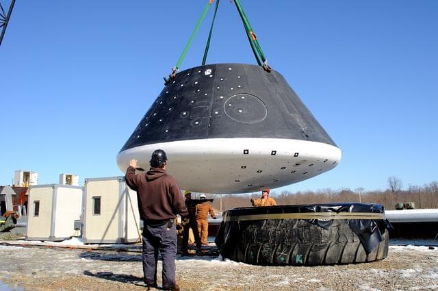 NASA image: Crew Module Water Landing Model Assessment 